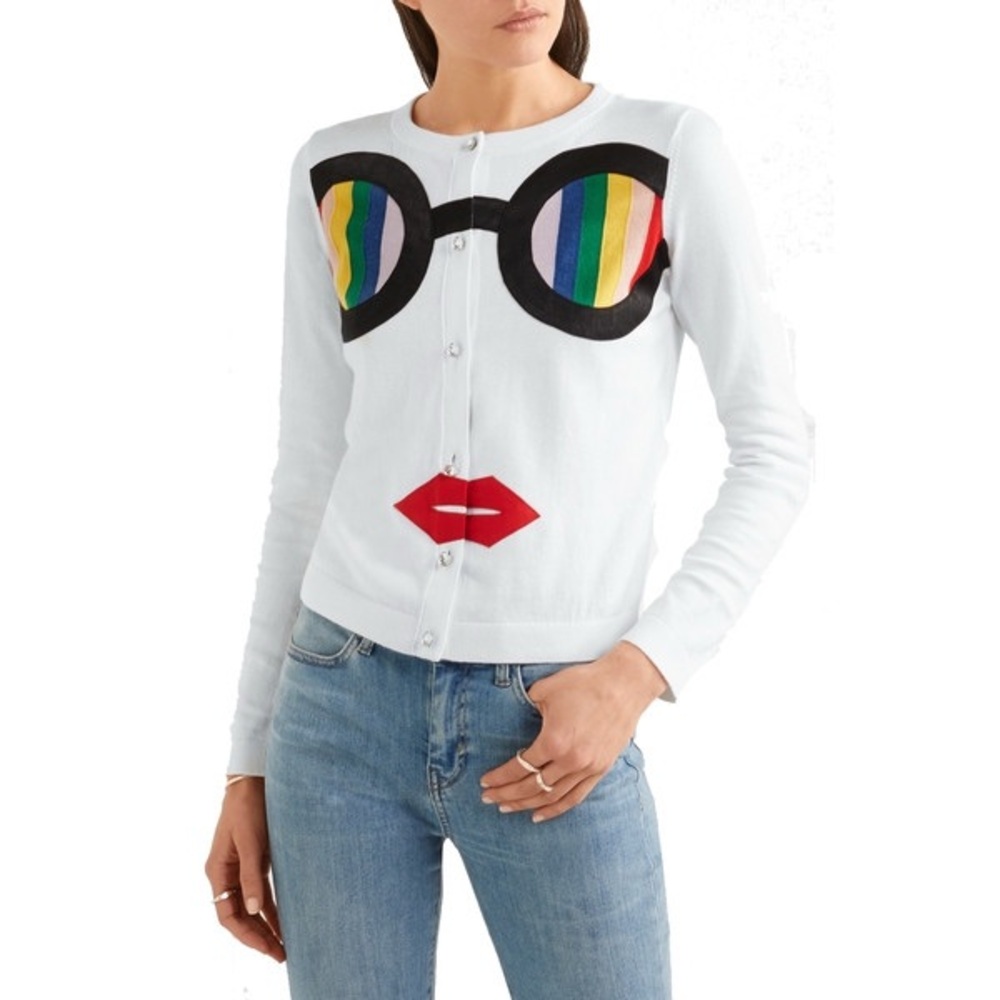 Alice and Olivia White Cardigan